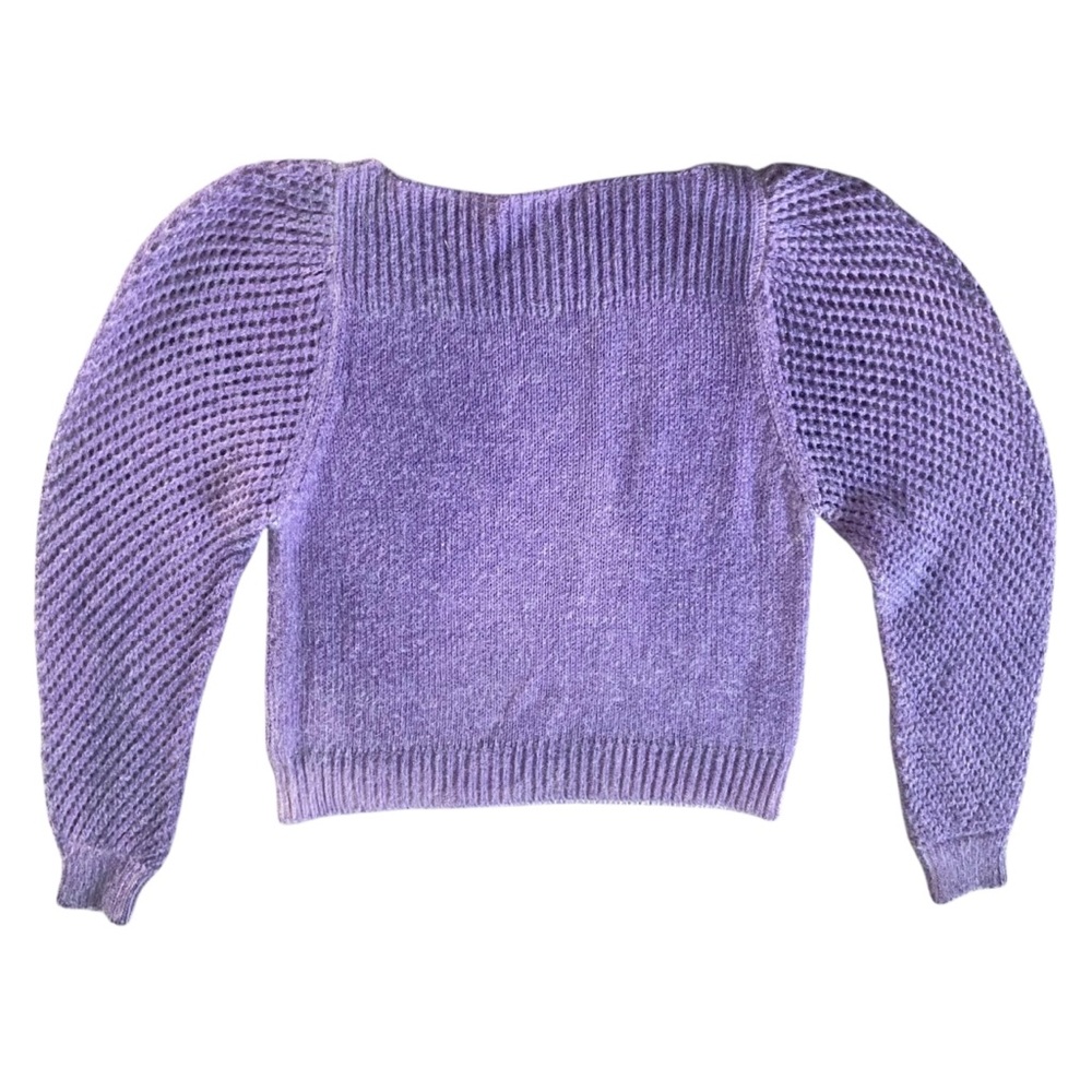 LoveShackFancy Purple Sweater